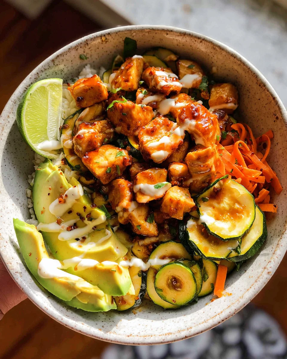 Hot Honey Chicken Bowls Hot Honey Chicken Bowls