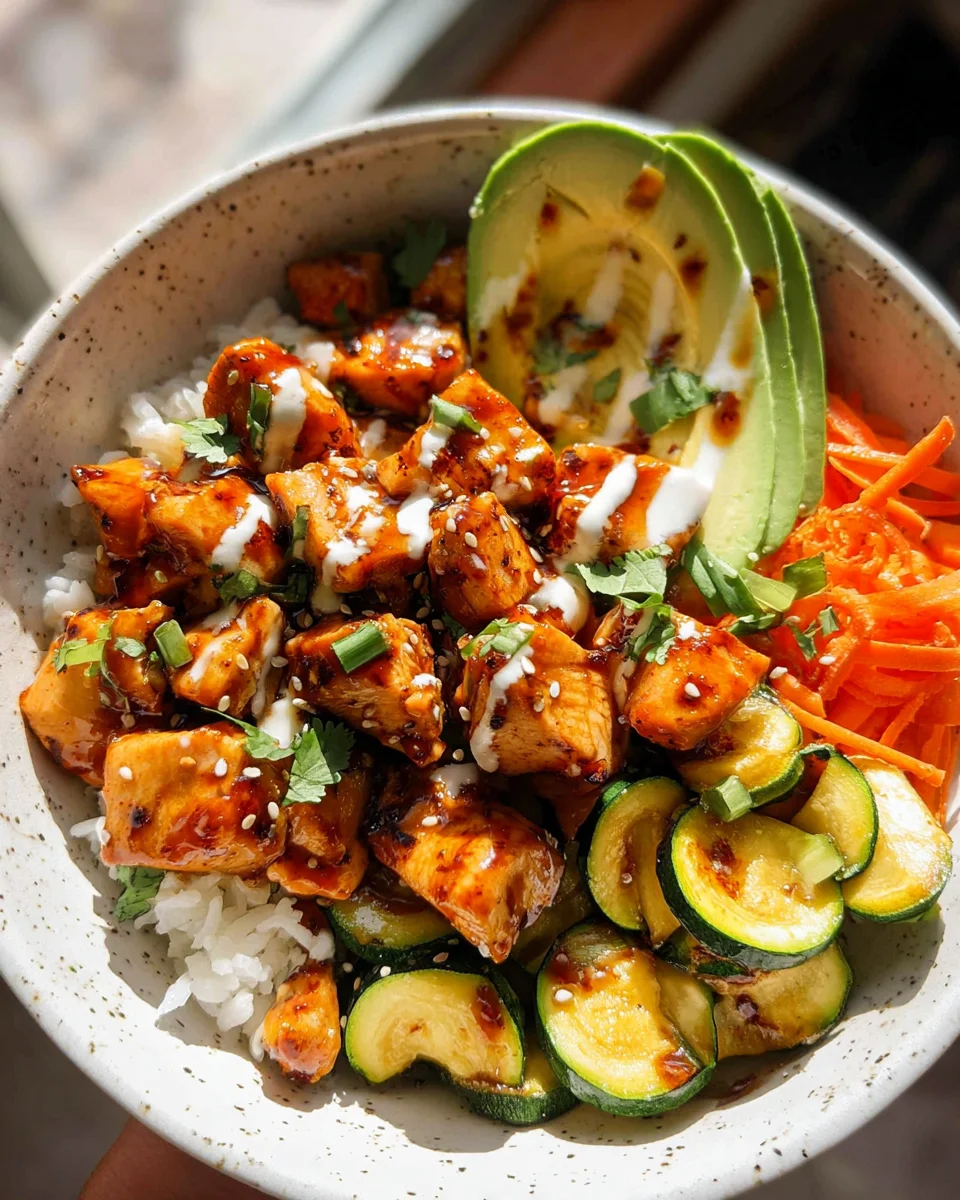 Hot Honey Chicken Bowls Hot