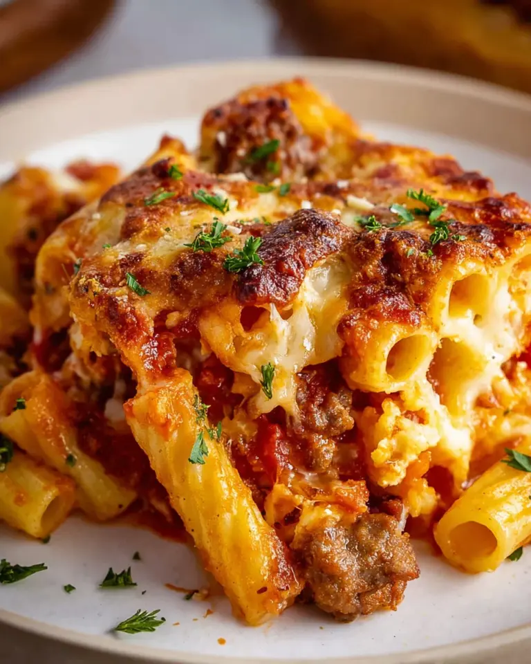 Italian Sausage Baked Ziti