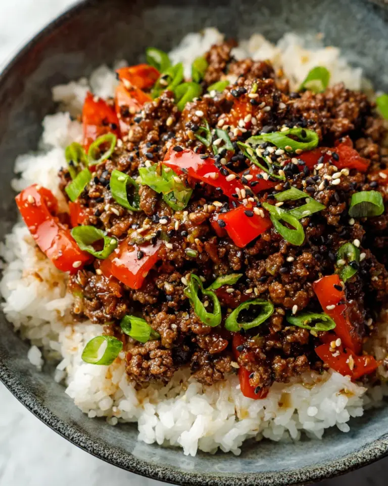 Korean Ground Beef Bowl