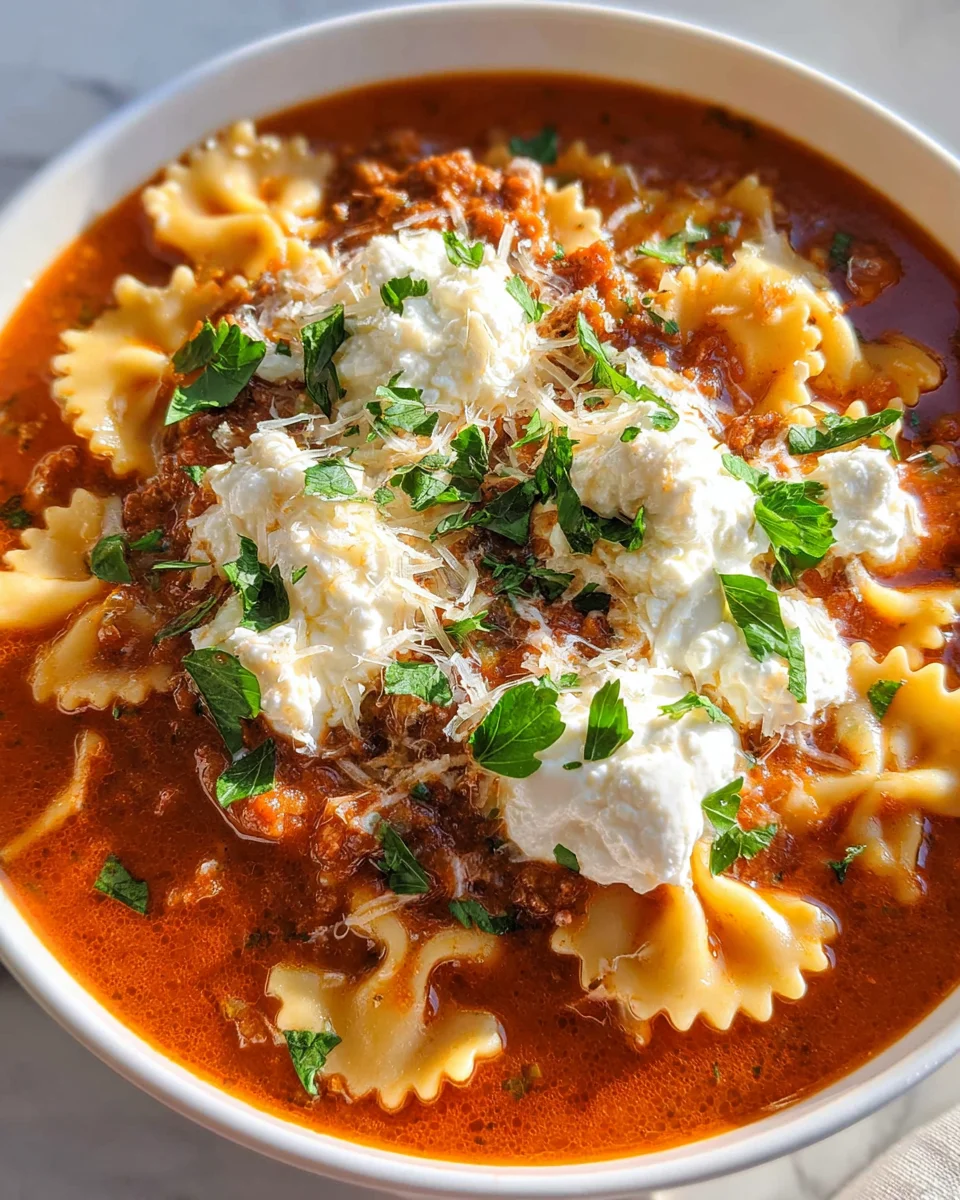 Lasagna Soup Lasagna