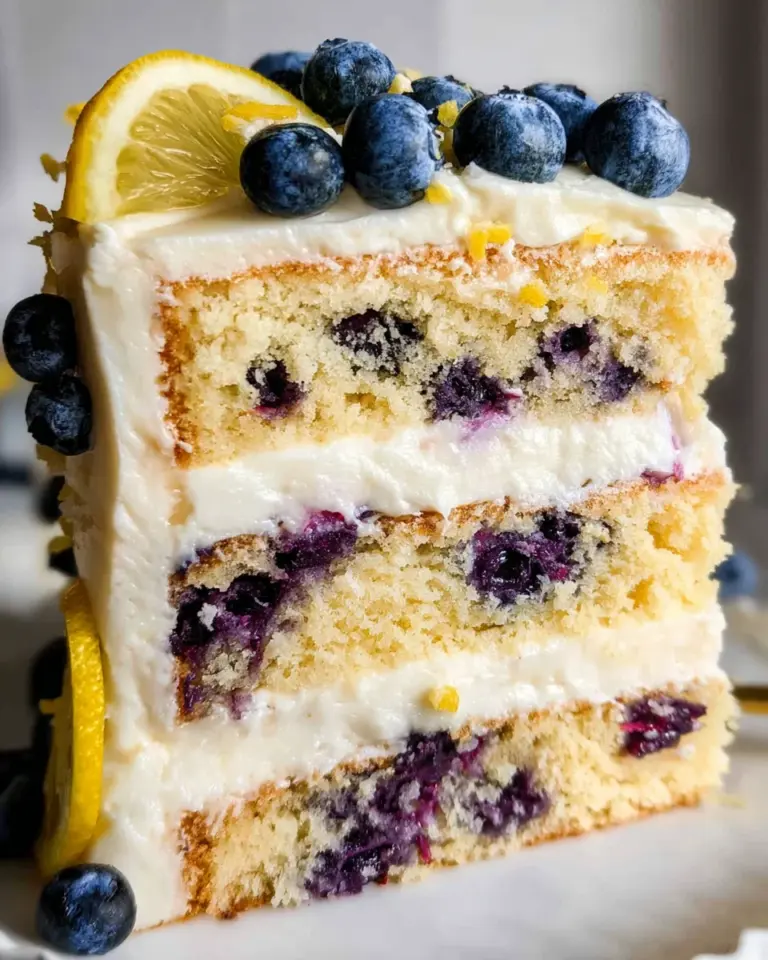 Lemon Blueberry Layer Cake
