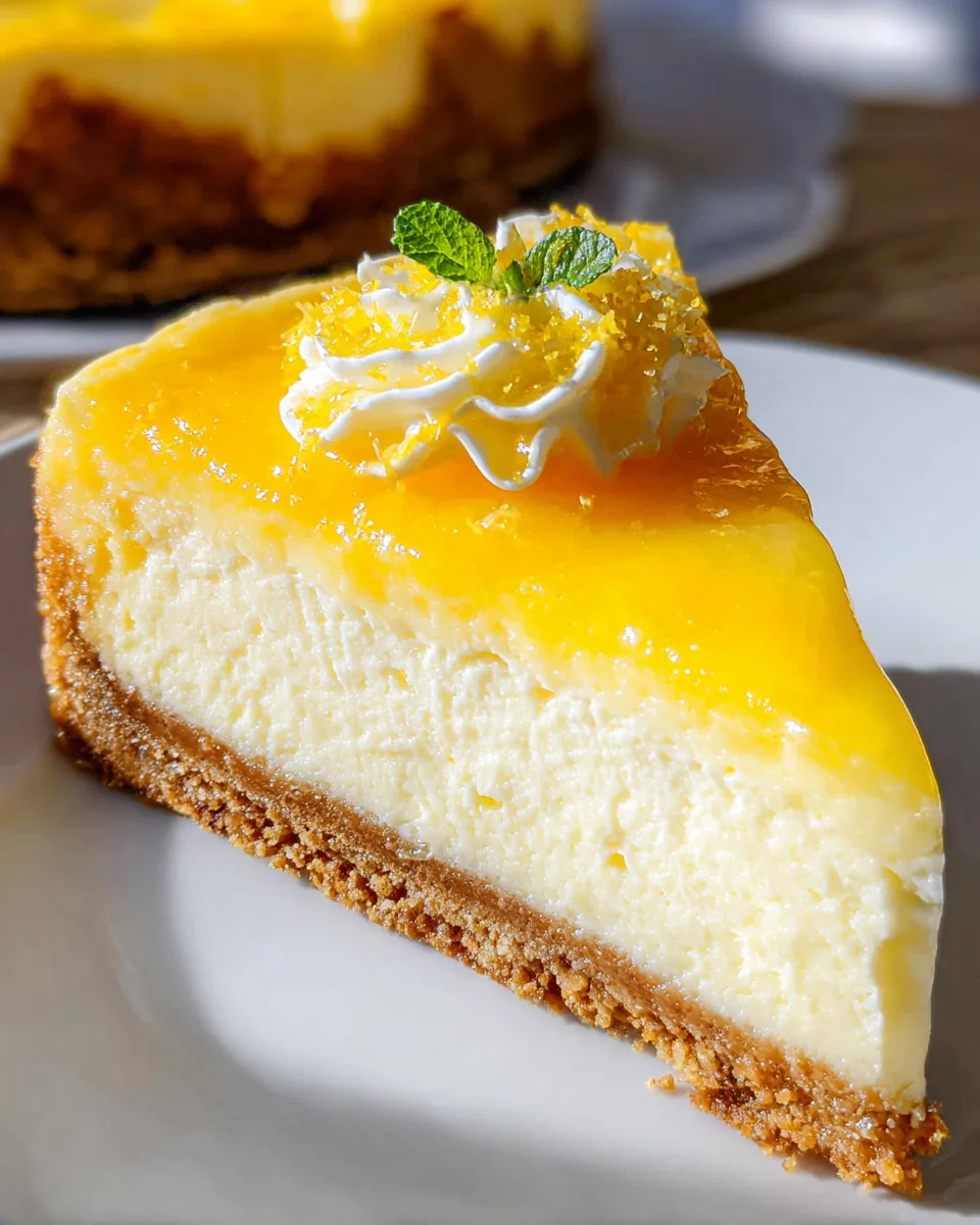 Lemon Cheesecake Lemon