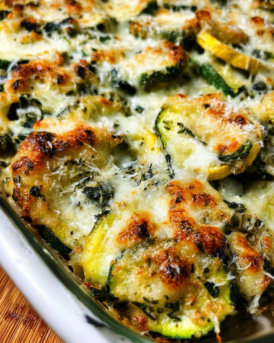Low-Carb Easy Cheesy Zucchini Bake Low-Carb Easy Cheesy Zucchini Bake