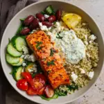 Mediterranean Salmon Bowl Mediterranean Salmon Bowl
