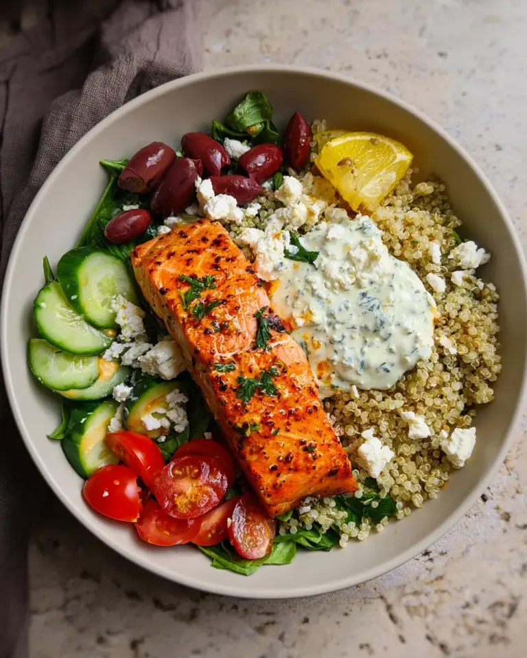 Mediterranean Salmon Bowl