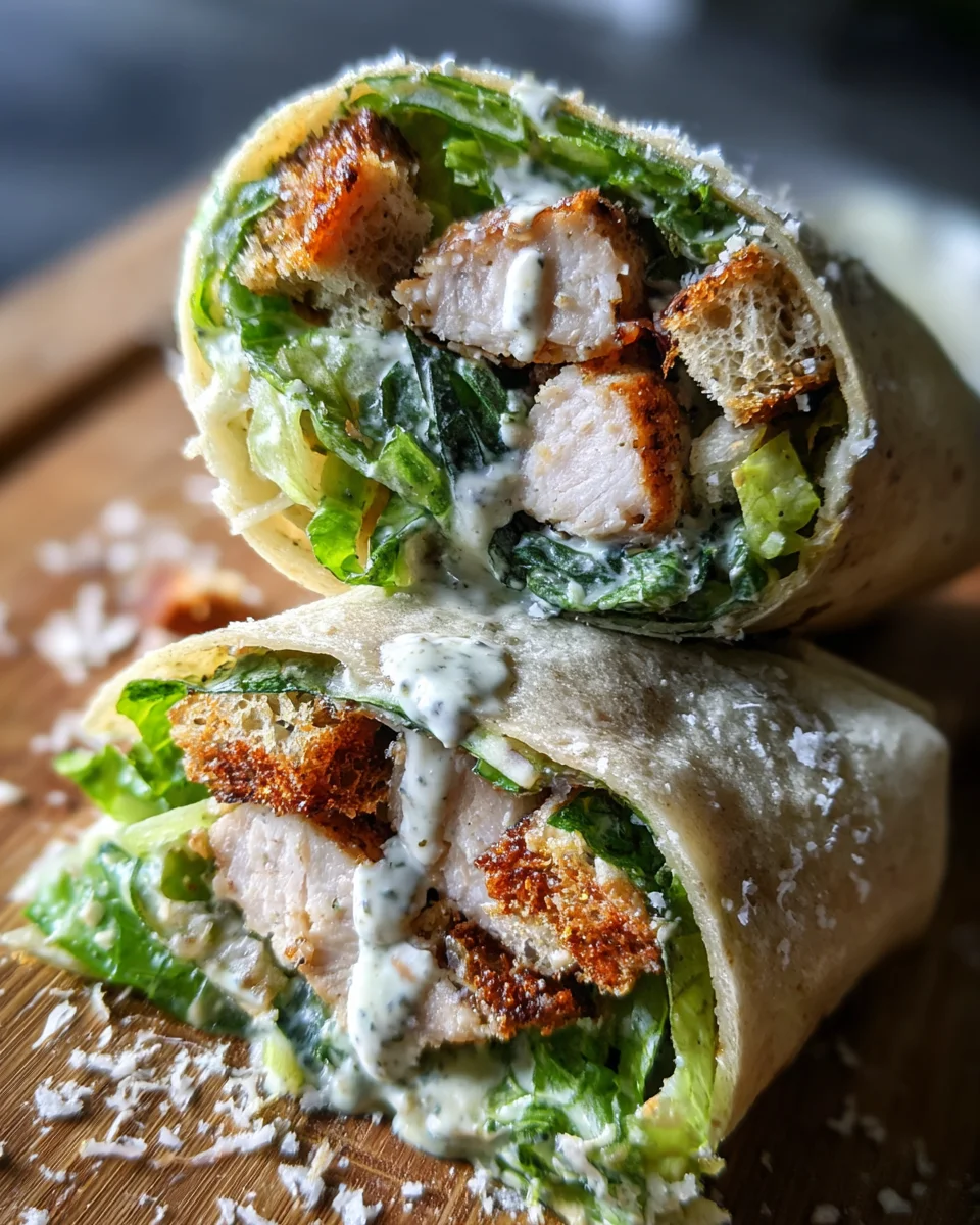 Miso Chicken Caesar Wraps Miso