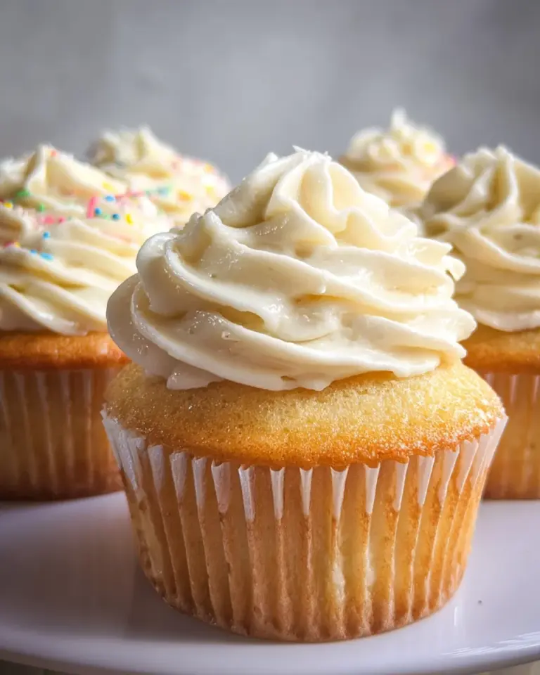 Moist and Fluffy Vanilla Cupcakes