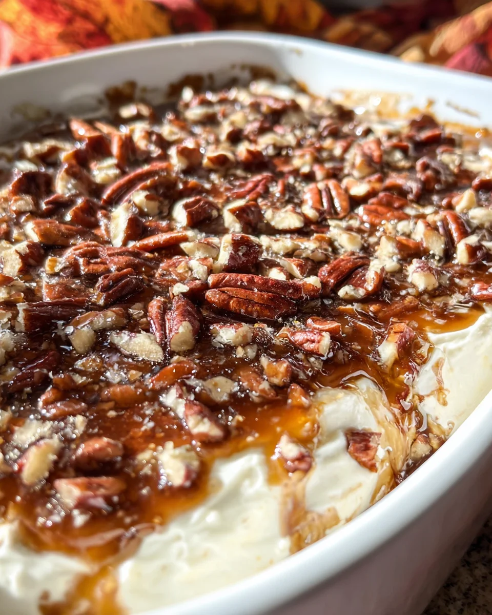 No Bake Pecan Pie Dip No