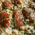 One-Pan Creamy Parmesan Chicken & Rice One-Pan Creamy Parmesan Chicken & Rice