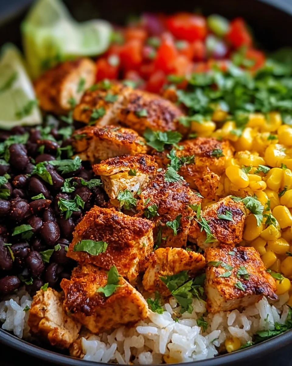 One Pan Chicken Burrito Bowl One