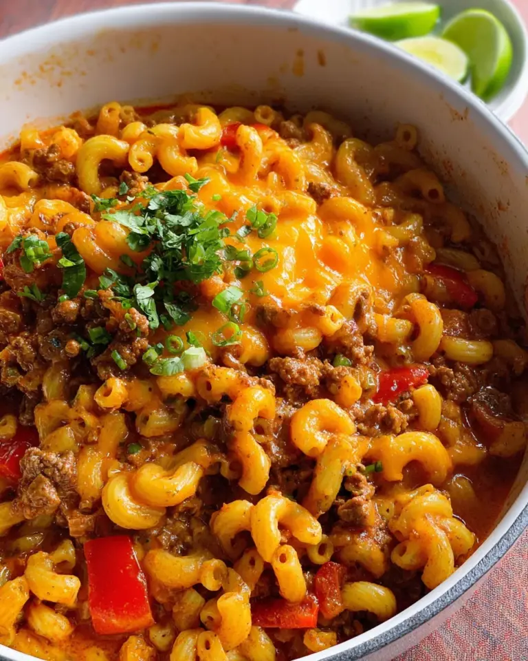 One Pot Taco Pasta Recipe