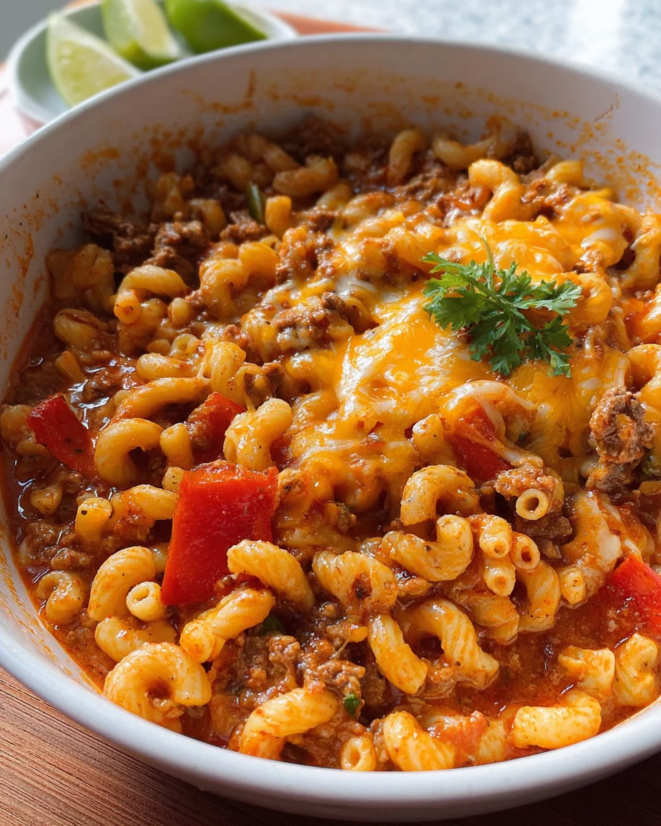 One Pot Taco Pasta Recipe One