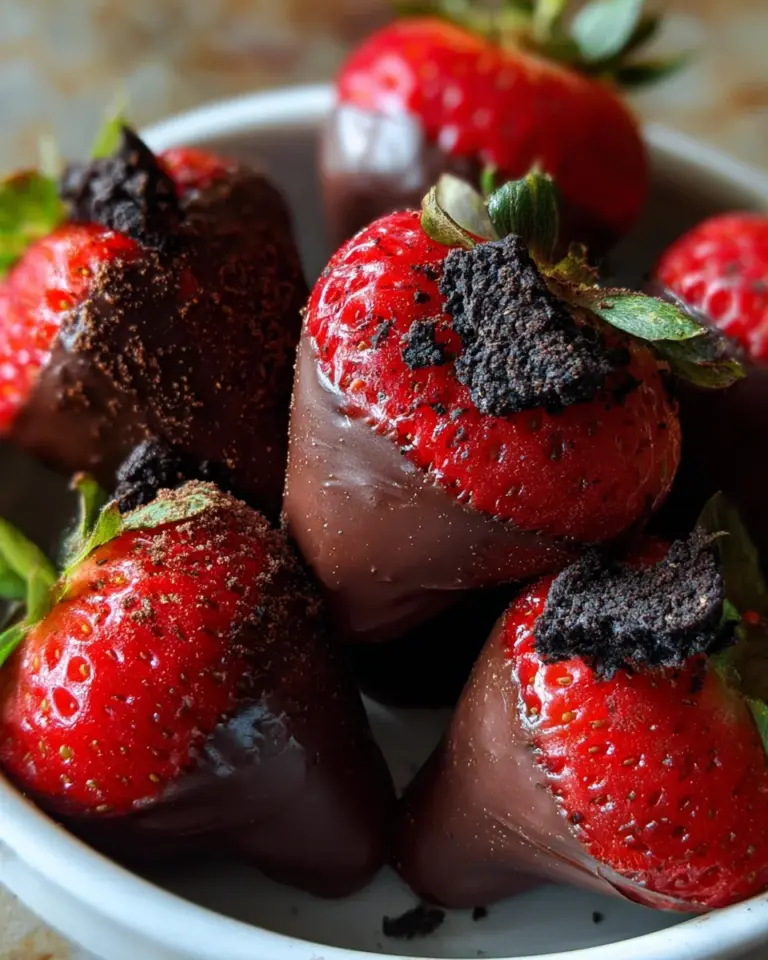 Oreo Truffle-Stuffed Strawberries