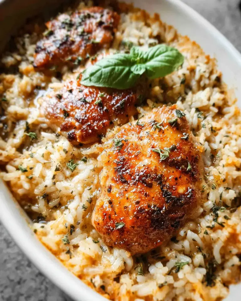 Oven-Baked Chicken and Rice