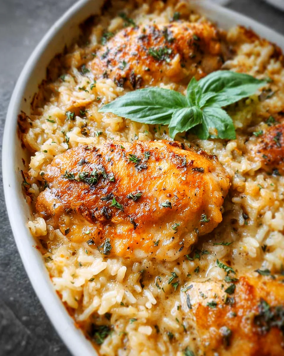 Oven-Baked Chicken and Rice Oven-Baked