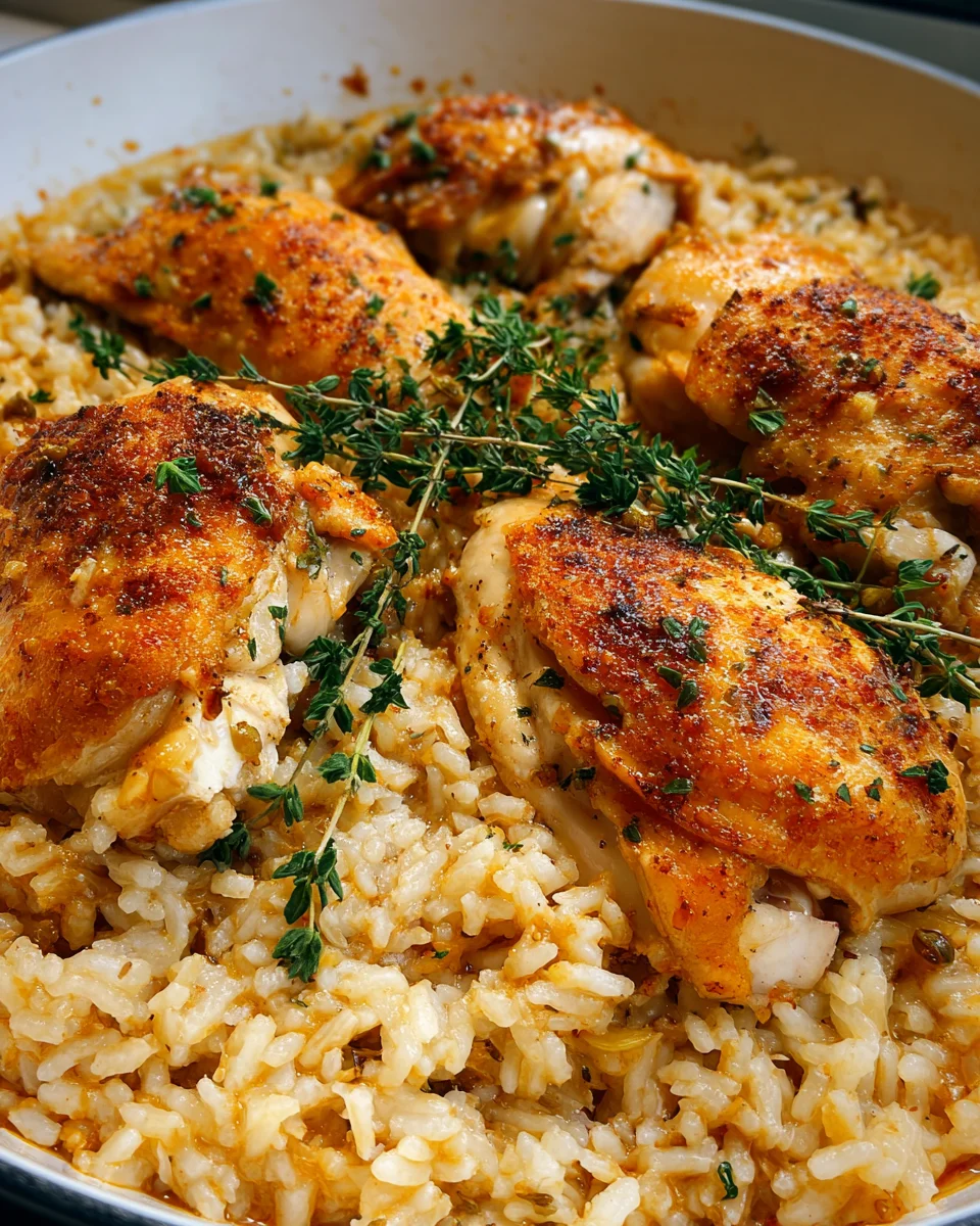 Oven Baked Chicken and Rice Oven