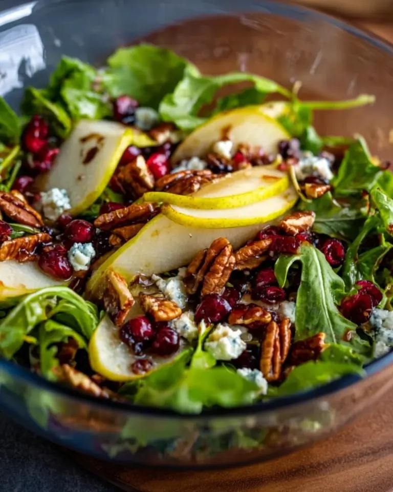 Pear Salad with Balsamic Vinaigrette