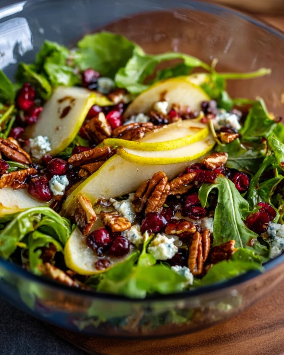 Pear Salad with Balsamic Vinaigrette Pear Salad with Balsamic Vinaigrette