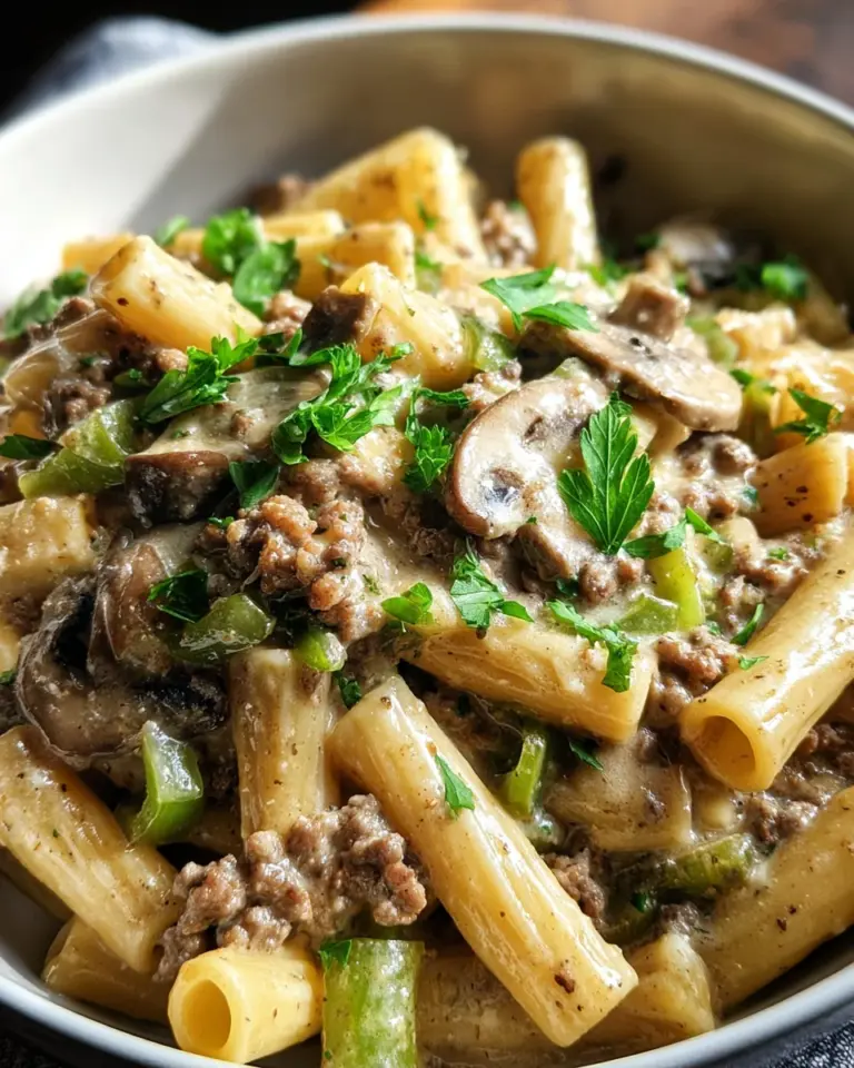 Philly Cheesesteak Pasta