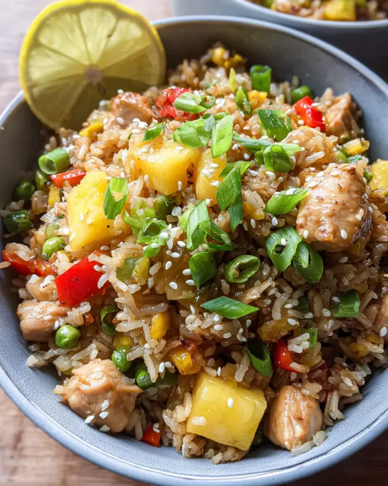 Pineapple Chicken Fried Rice