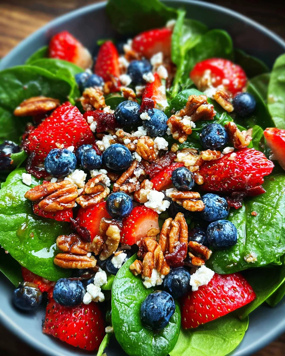 15-Minute Strawberry Spinach Salad 15-Minute Strawberry Spinach Salad