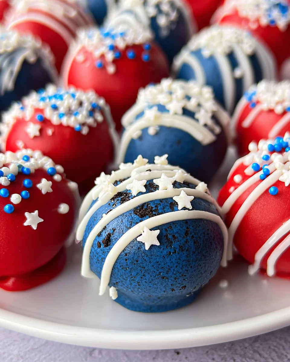 4th Of July Oreo Balls 4th