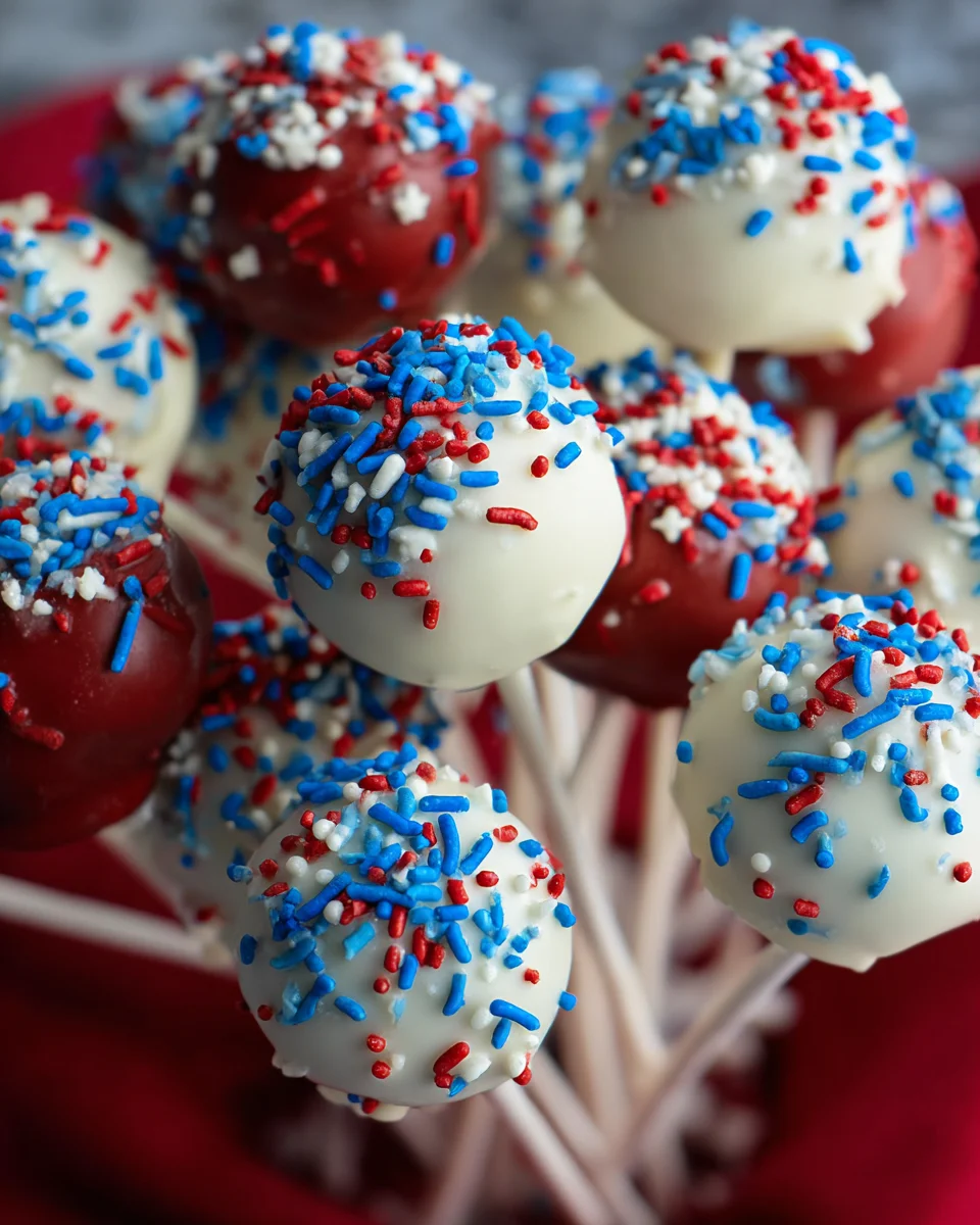4th of July Cake pops 4th