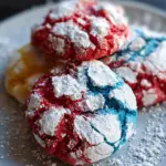 4th of July Crinkle Cookies 4th of July Crinkle Cookies