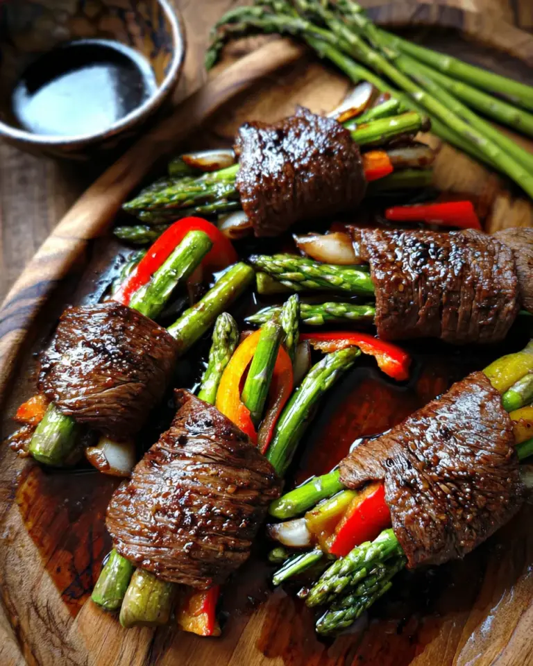 Air Fried Steak and Asparagus Bundles