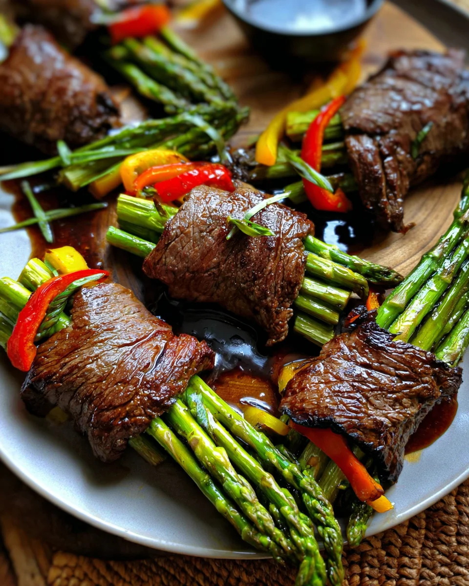 Air Fried Steak and Asparagus Bundles Air