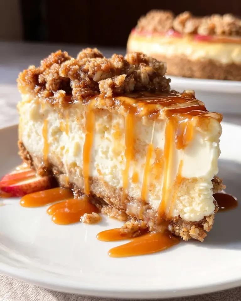 Apple Crisp Cheesecake