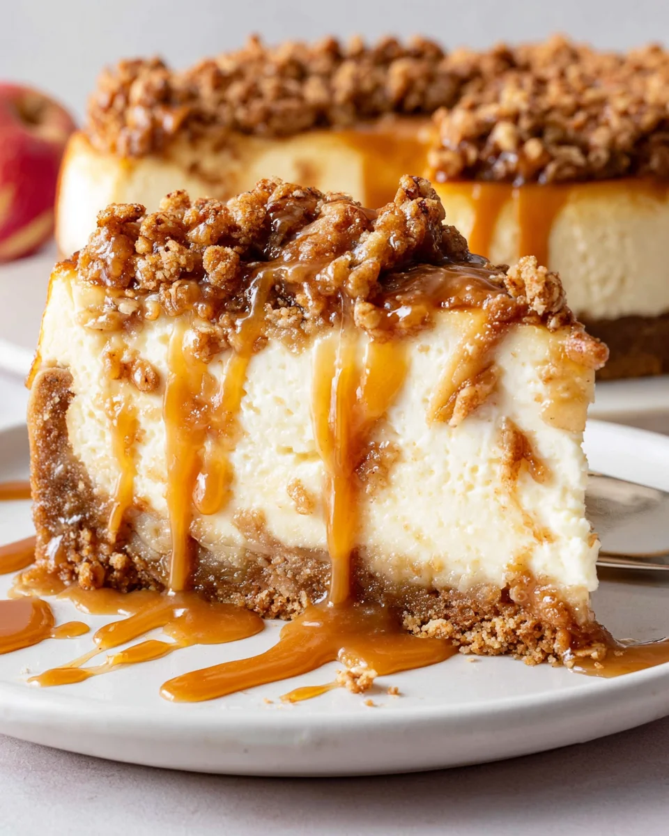Apple Crisp Cheesecake Apple