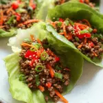 Asian Style Ground Beef Lettuce Wraps Asian Style Ground Beef Lettuce Wraps
