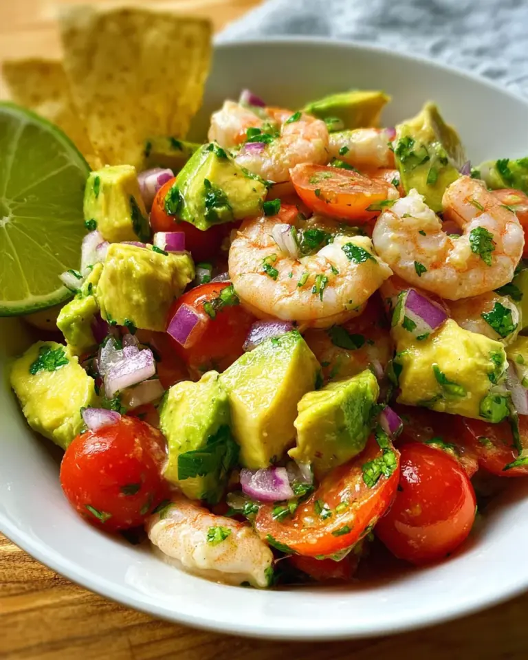 Avocado Salsa Shrimp Salad