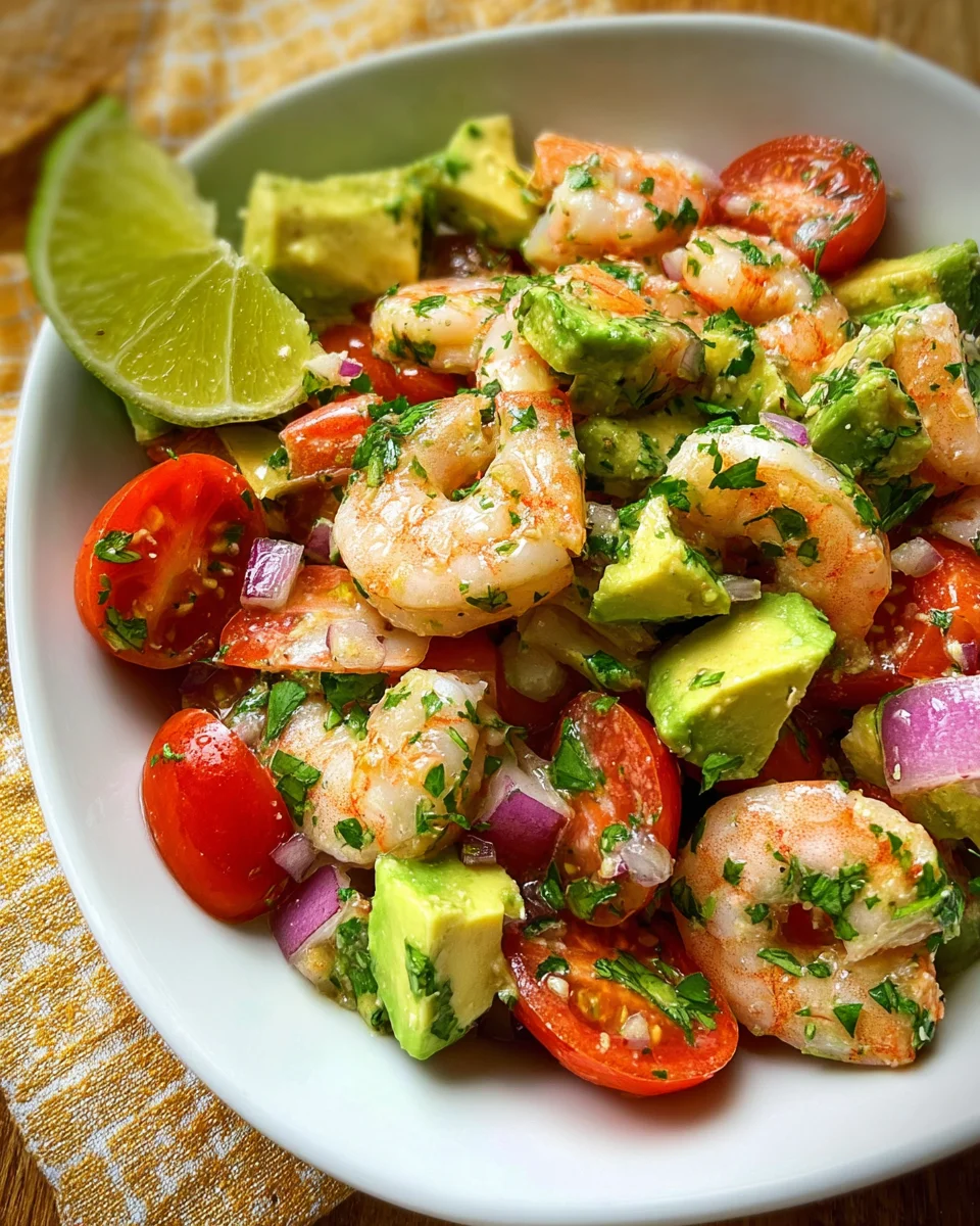 Avocado Salsa Shrimp Salad Avocado