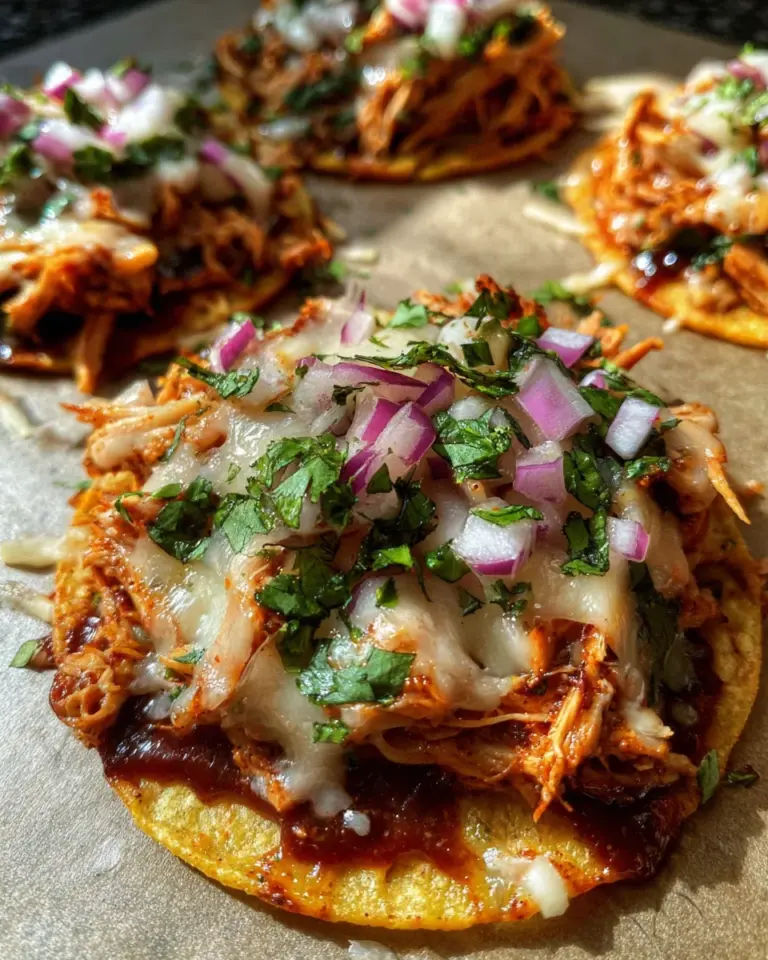 BBQ Chicken Tostadas