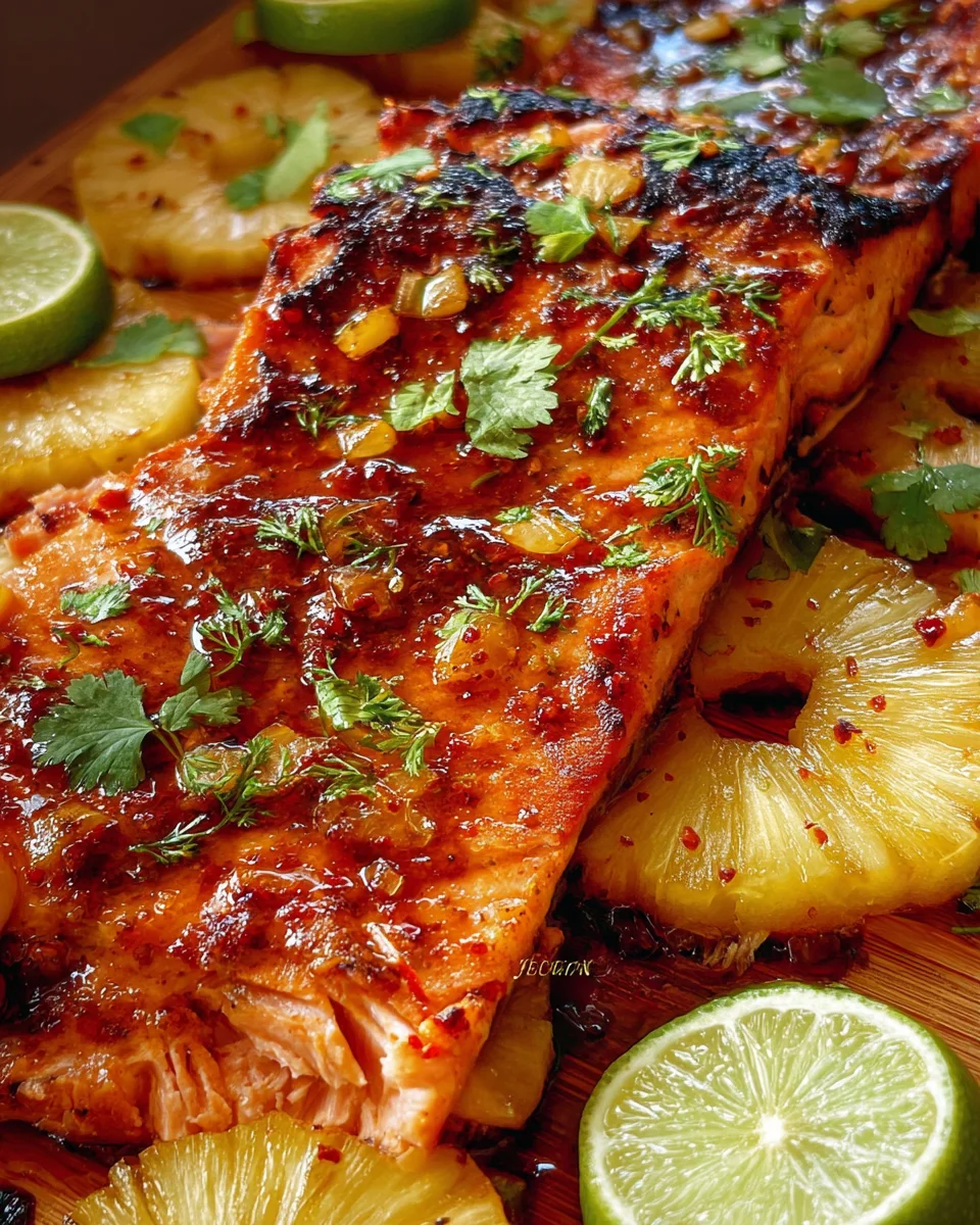 Baked Pineapple Salmon Baked Pineapple Salmon