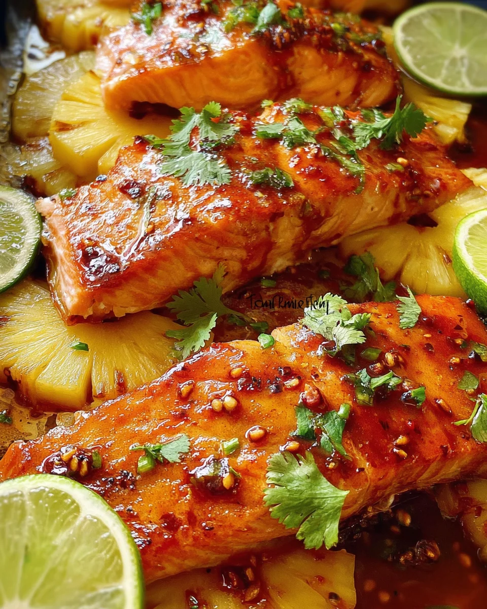 Baked Pineapple Salmon Baked