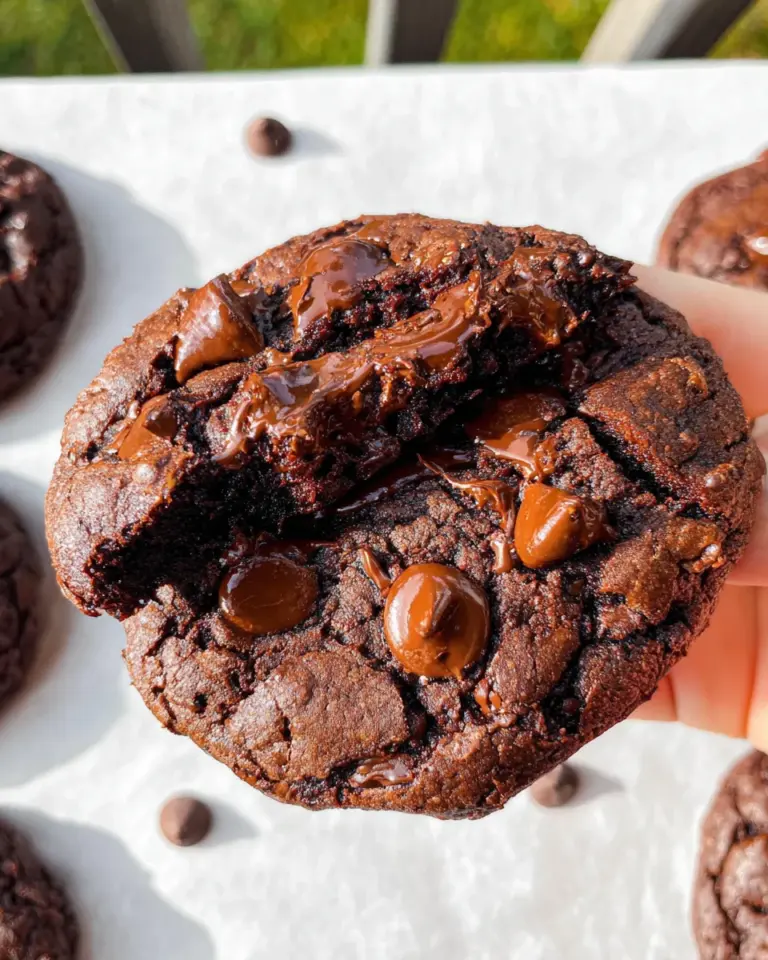 Bakery Style Double Chocolate Chip Cookies