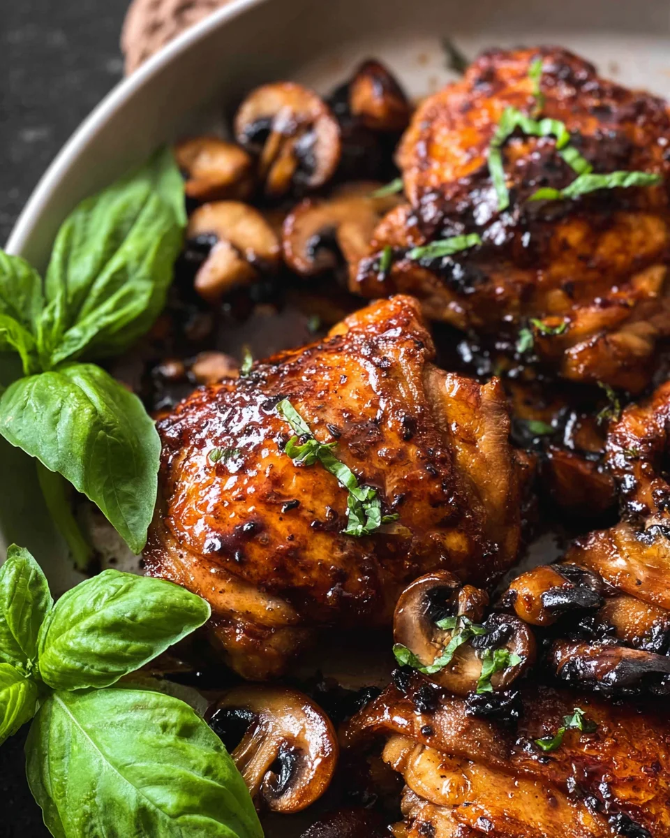 Balsamic Chicken Thighs Balsamic