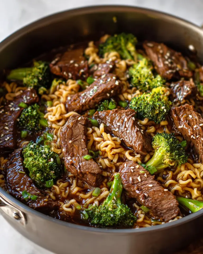 Beef and Broccoli Ramen Stir Fry