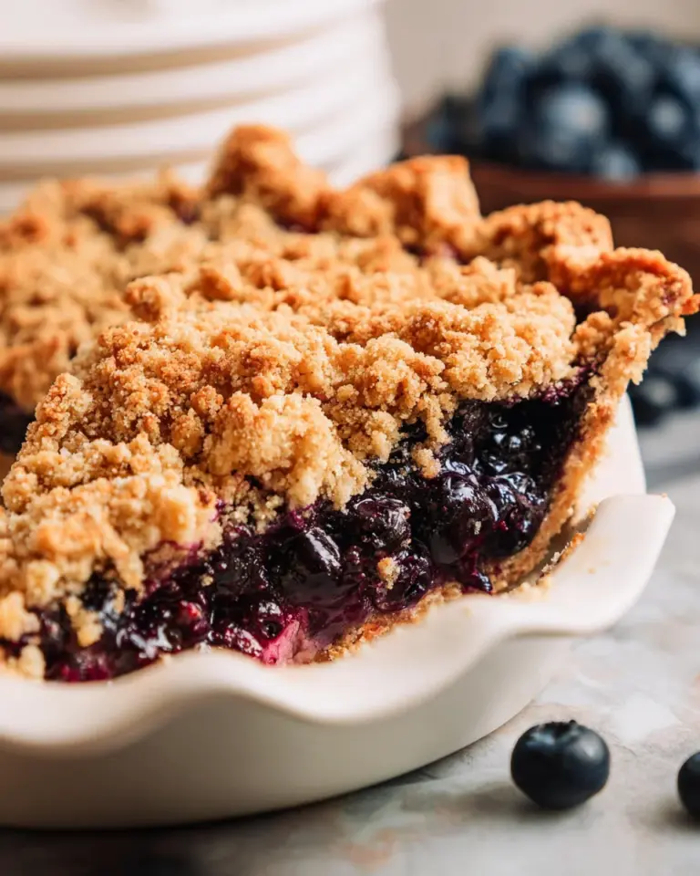 Blueberry Crumble Pie
