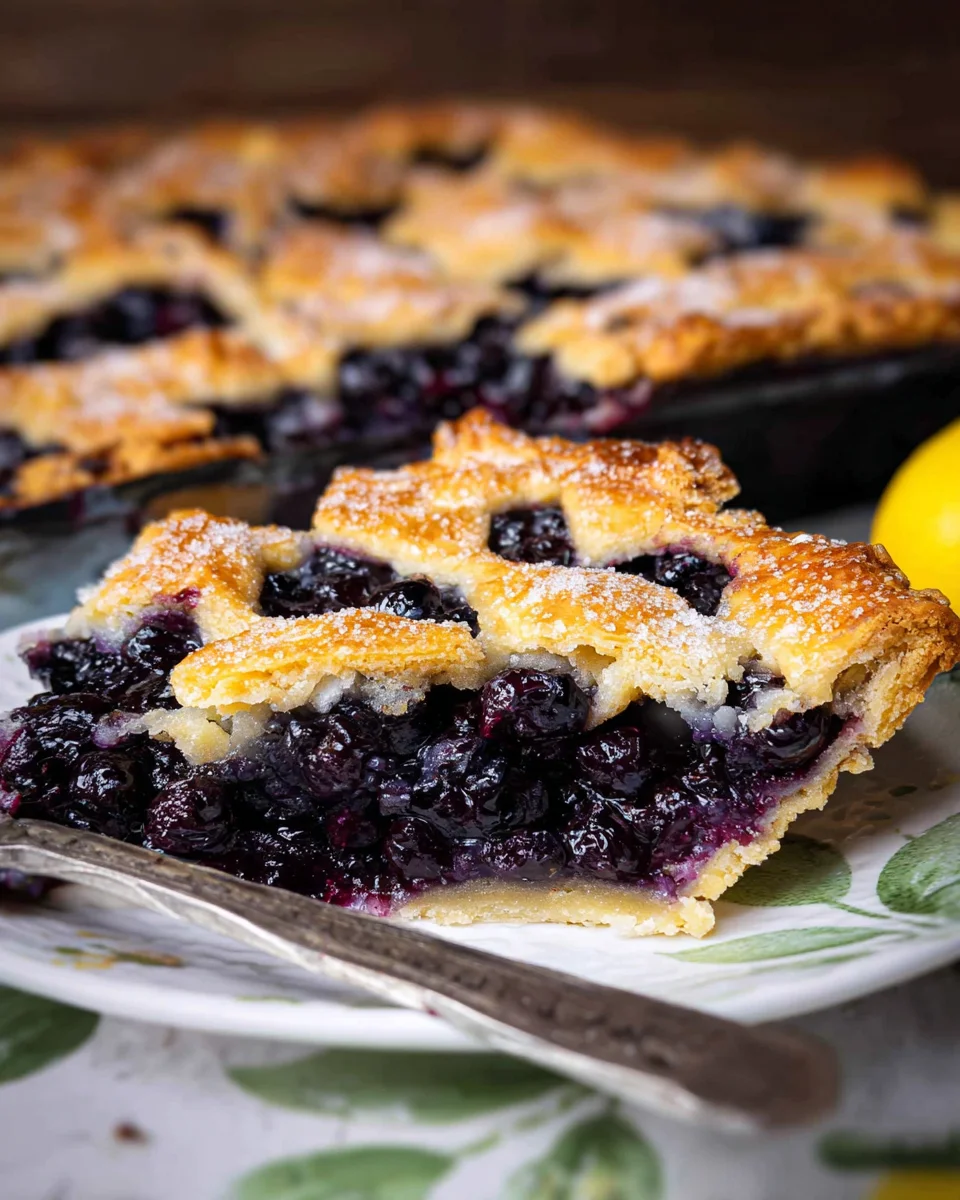 Blueberry Slab Pie Blueberry