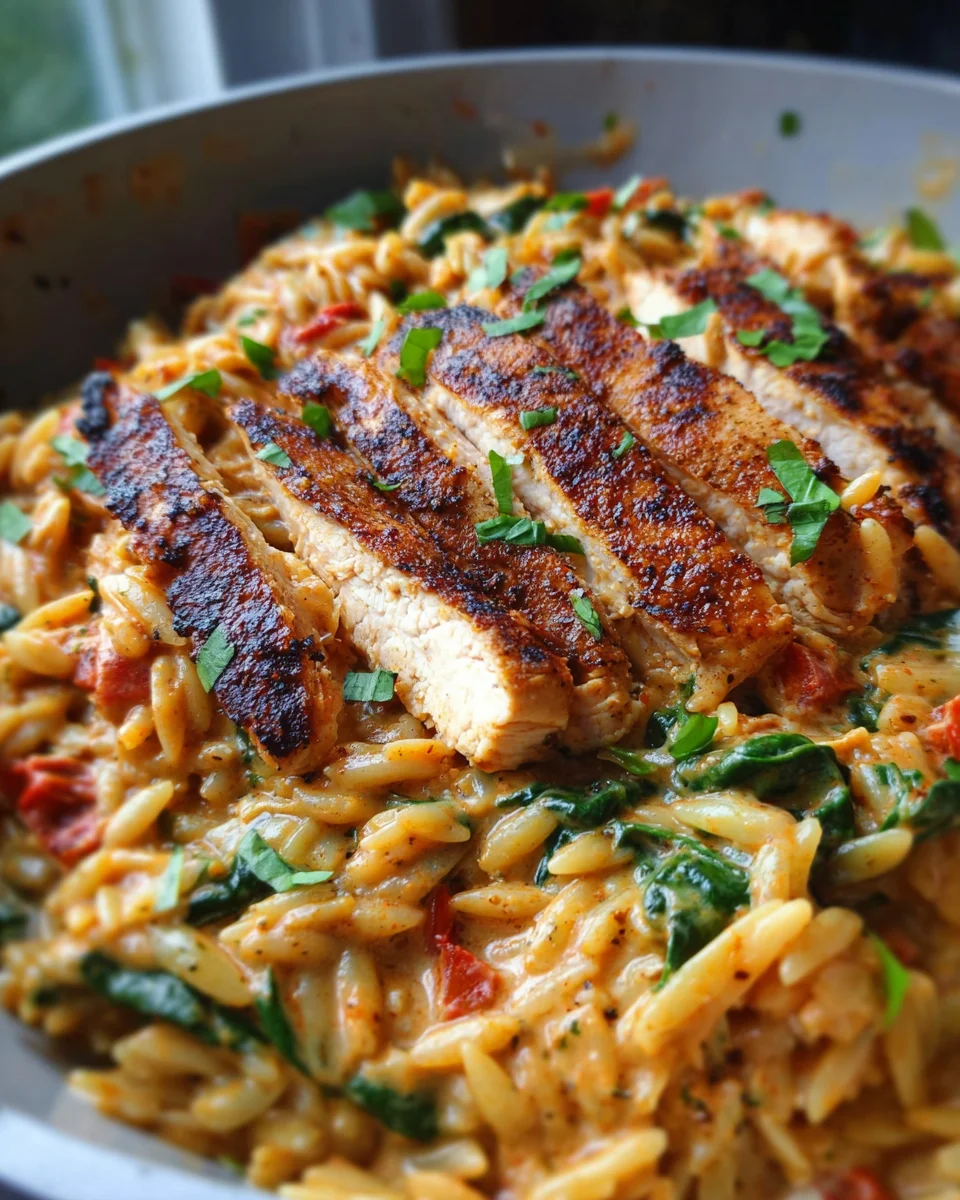 Cajun Chicken Orzo Cajun