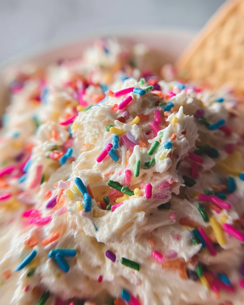 Cake Batter Dip Cake