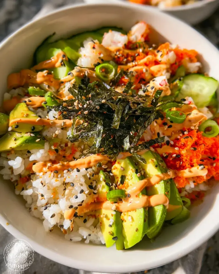 California Roll Sushi Bowls