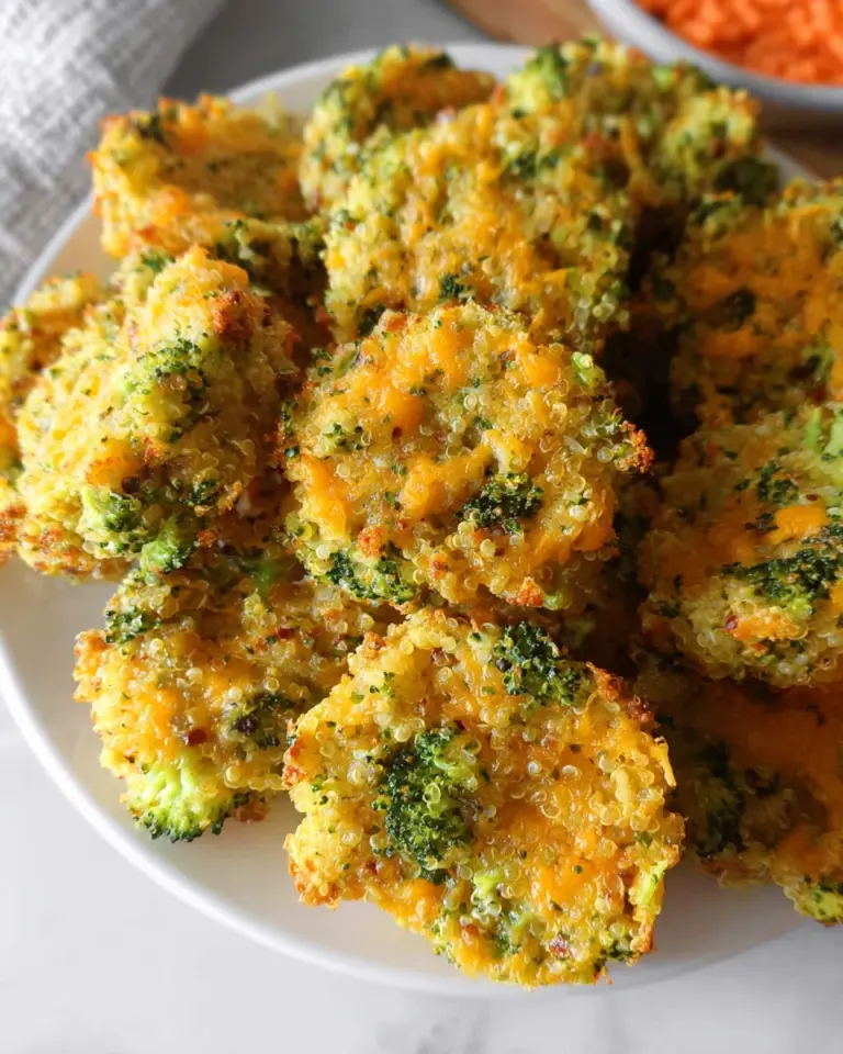 Cheesy Broccoli Quinoa Bites