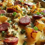 Cheesy Ranch Potatoes and Smoked Sausage Cheesy Ranch Potatoes and Smoked Sausage