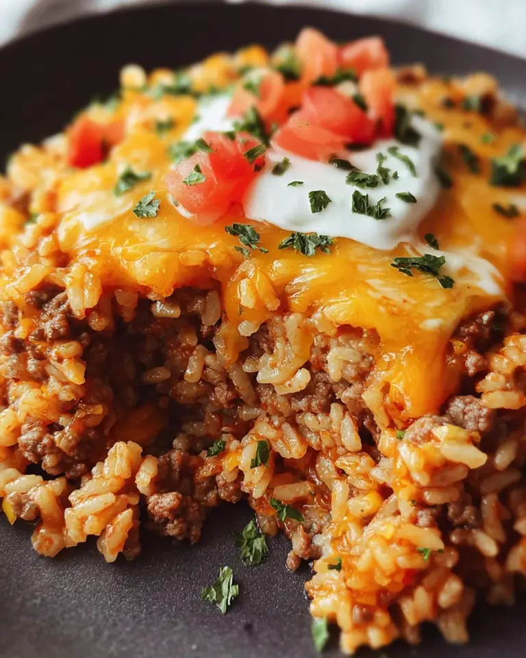 Cheesy Taco Rice Recipe